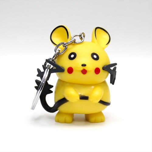 3D Rat Pikachu Keychain | Premium Action Character 3D Keychain For Car & Bike Gifting With Key Ring Anti-Rust