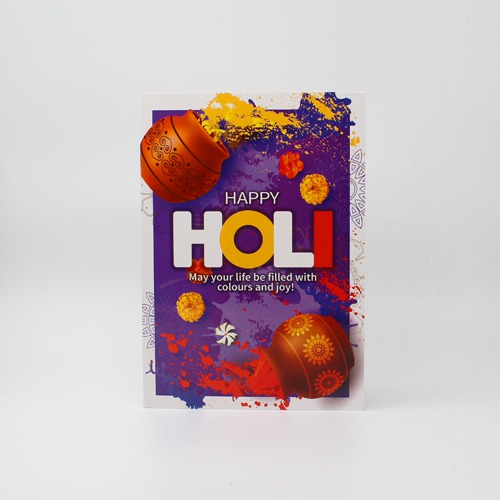 Happy Holi May Your Life Be Filled With Colors And Joy Card