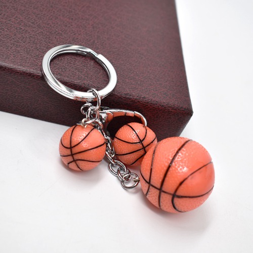 Basket Ball Keychain | Multicolour Hard Plastic Design Keychain for Car Bike Home Keys for Men and Women