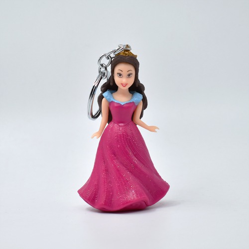 Disney princess Figure Keychain | 3D Multicolour Hard Plastic Design Keychain Key Ring Anti-Rust for Car Bike Home Keys for Men and Women