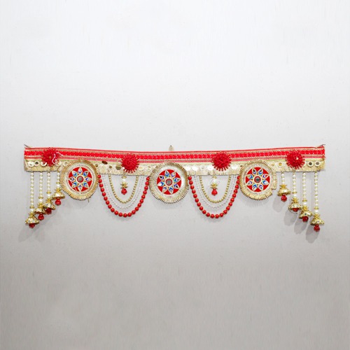 Traditional Multi Colour Zula Pearl Handmade Door Hanging