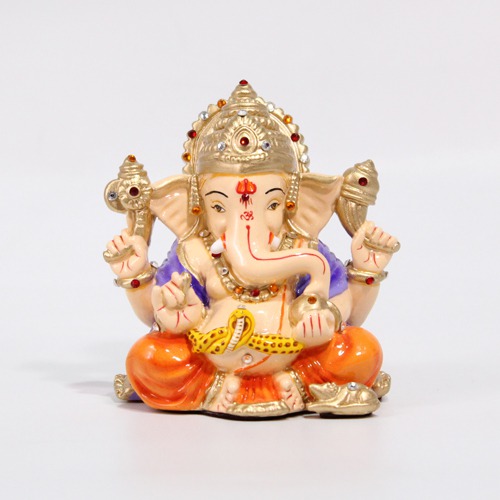 Decorative Car Dashboard Ganesh Idol For Home & Office