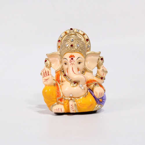 Small Decorative Car Dashboard Ganesha  Idol For Decor