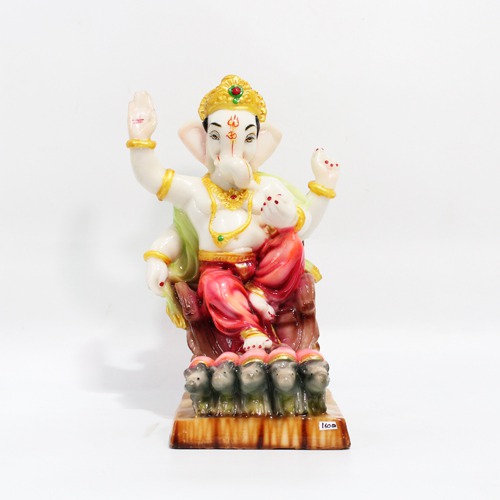 Ganesha Sitting On Rath For Home and Office Decor