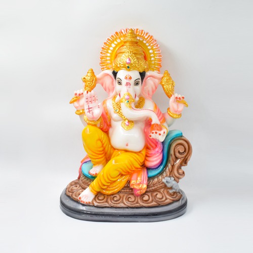 Marble Finish Ganesh Idol Showpiece For Home Office