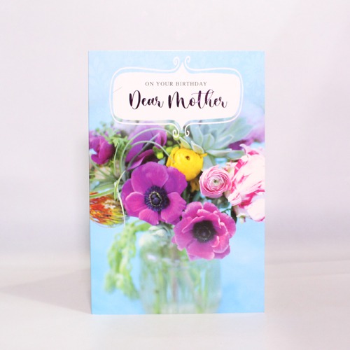 On Your Birthday Dear Mother Happy Birthday Card