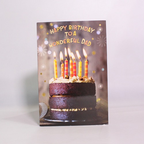 Happy Birthday to a Wonderful Dad Greeting Card