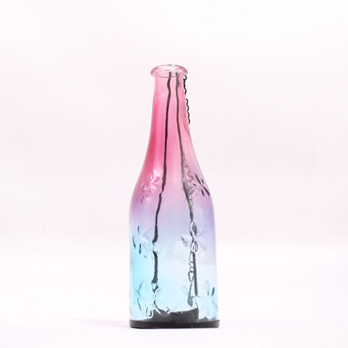 Multi Color Glass Hanging Tea-Light Holders Bottles For Home & Office Decoration