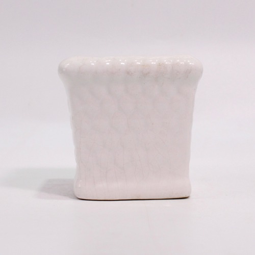 Honey Comb White Ceramic Pot | Garden and Living Room Decorative Small Ceramic Planter