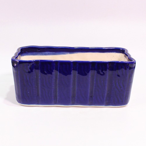 Bright Blue Rectangular Planter Pot | Ceramic Pot Big Sized for Indoor, Outdoor ,Home Office ,Plants