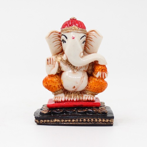 Polyresin Mini Stair Ganesha For Car Dashboard