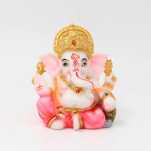 Decorative Ladu Ganesh Statue  For Car Dashboard