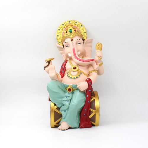 Ganesh Sitting on Dolki | beautiful face bappa | perfect gift for house warming occasions