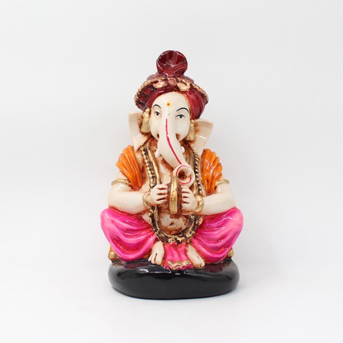 Lord Ganesha Statue Playing Harmony For Home & Office Decor