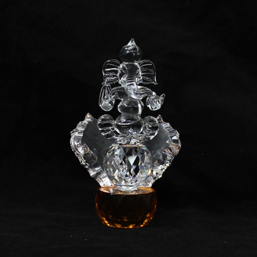 Gold Crystal Ganesha For Home & Office Decor