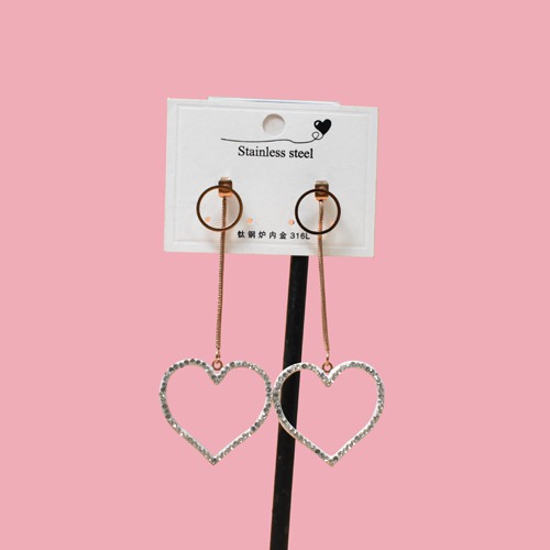 Heart Drop Earrings | Dangler Earrings | Earrings