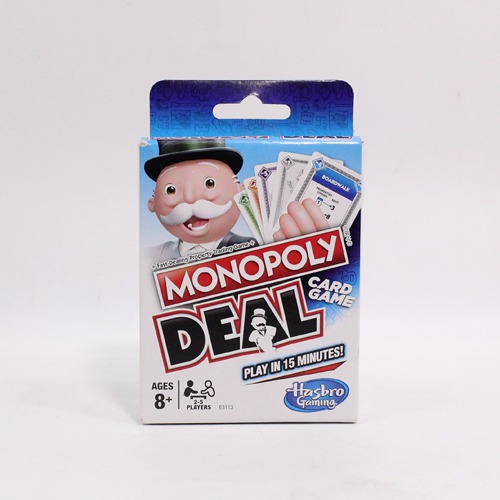 MONOPOLY Deal Card Game English for Families and Kids Ages 8 and Up, Fast Gameplay with Cards