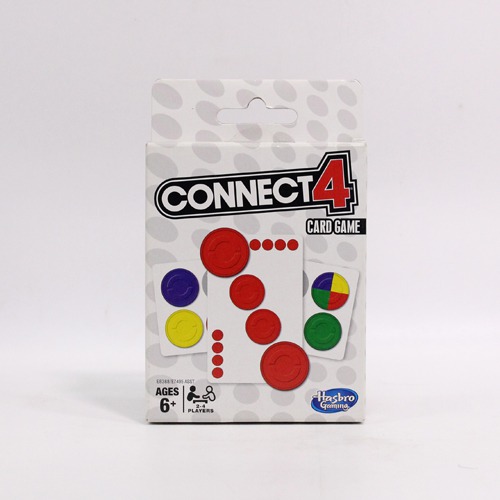 Gaming Connect 4 Card Game for Kids Ages 6 and Up, 2-4 Players 4-In-A-Row Game