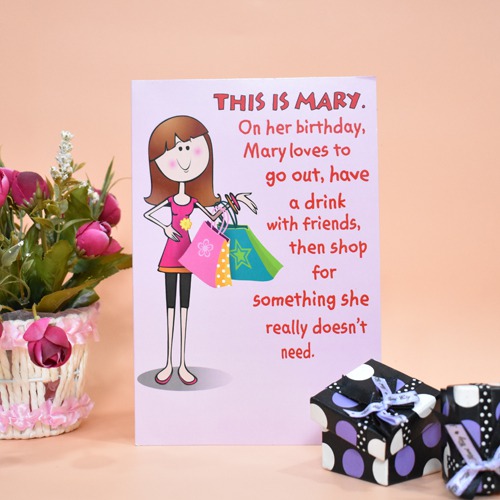 This Is Mary On Her Birthday/ Birthday Card | Greeting Card