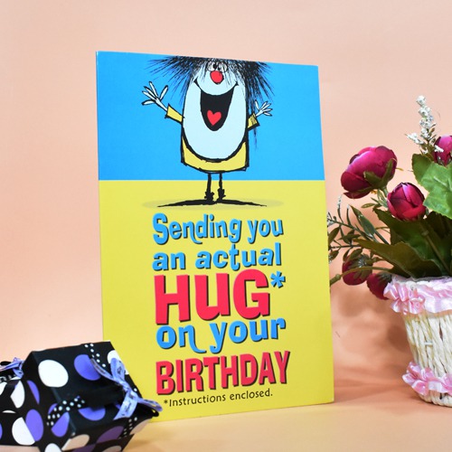 Sending You an Actual Hag On Your Birthday | Greeting  Card