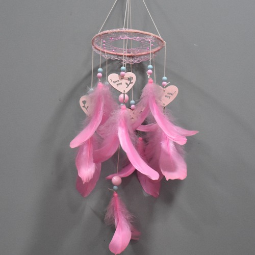 Pink Feather Dream Catcher