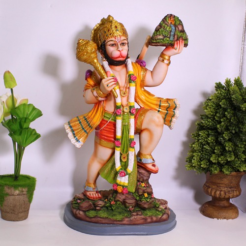 Lord bajaran bali Statue Bajrangbali Sankat Mochan Bhagwan Idol for Temple car Dashboard Home Decor Statue Gift