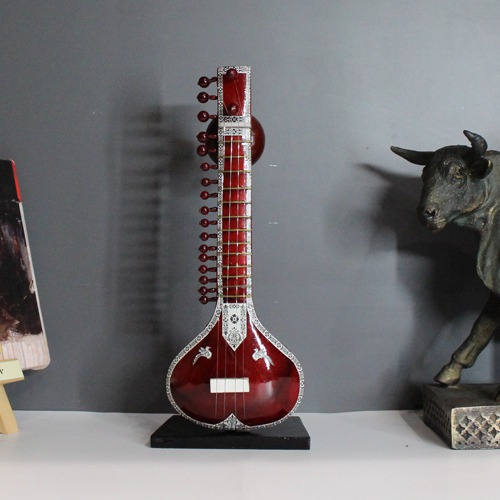 Wooden Miniature Musical Instrument Curio - Sitar