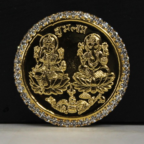 Gold Plated Coin ( Laxmi, Ganapti, )