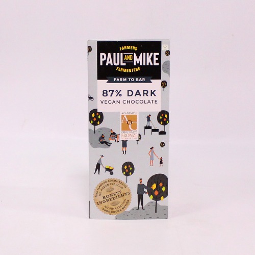 87% Dark Vegan Chocolate| Paul and Milk