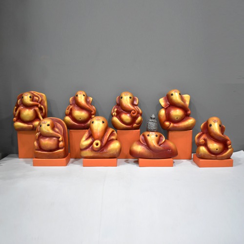 Set Of Ashtavinayak Ganpati For Home Decor