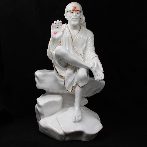 Fiber Sai Baba Murti Statue Sai Baba Statue For Pooja Room Home Temple