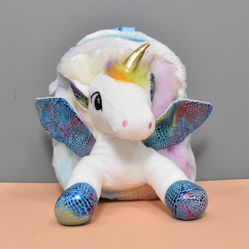 Soft and Fluffy Unicorn Plush Backpack | For Kids