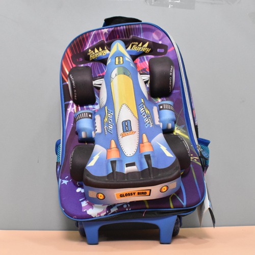 Racing Car Backpack with wheel | for Kids