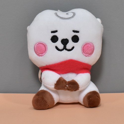 White Small Teddy Keychain