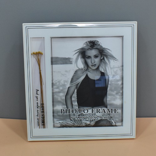 Single Photo Frame With Gypso Flower