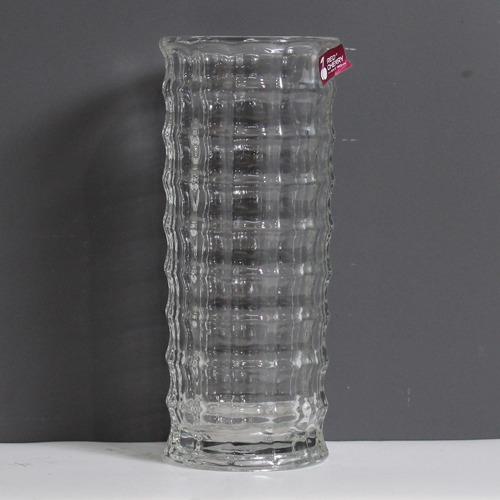 Circle Decorative Flower Vase | Glass Flower Pot, Crystal Clear Vase for Living / Long Glass vase / Glass vase