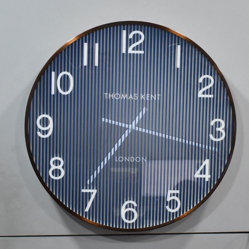 Blue Lines Attractive Design Thomas Kent London Wall Clock(20.5 x 20.5inches, Blue)