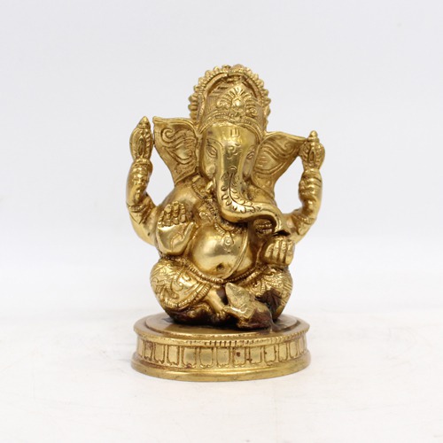 Brass Lord  Ganapti Murti For Home & Office Decor