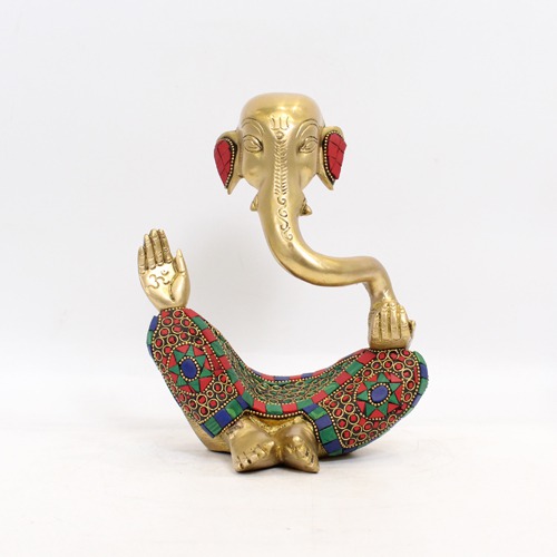 Brass Modern Ganapti Showpiece For Home & Office Decor