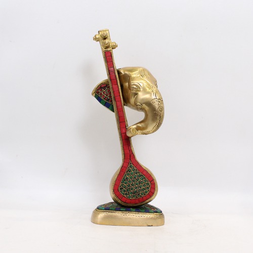 Brass Decorative Ganesha Showpiece For Home and Office Decor