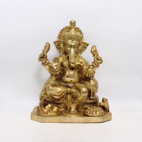 Brass Prasad Ganesha statue For Home Decor