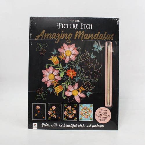 Picture Etch: Amazing Mandalas | Activity Books | Magic | Mystical | Fairy tales