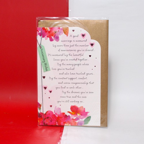 A Good Marriage is Measured by More than just the number................. you're still Working On!| Anniversary Greeting Card