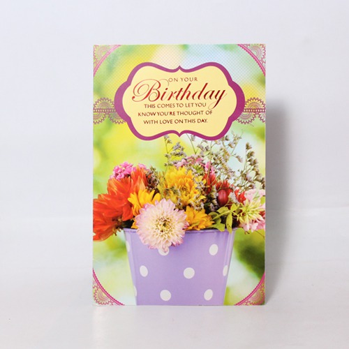 On Your Birthday This Comes To Let You Know You're Thought Of With Love on This Day| Birthday Greeting Card