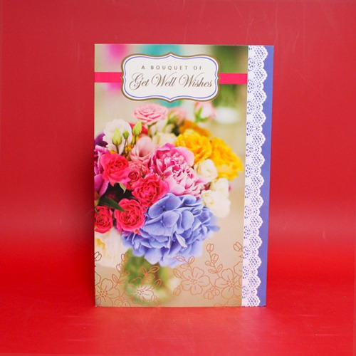 A Bouquet of Get Well Wishes | Best Wishes Greeting Card