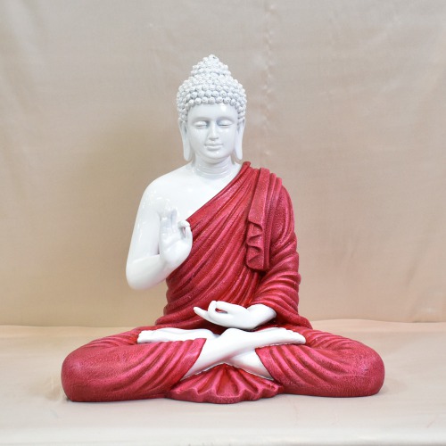 Two Colour Buddha Murti Religious Idol of Lord Gautam Buddha Statue Big Size Idols Decorative Showpiece