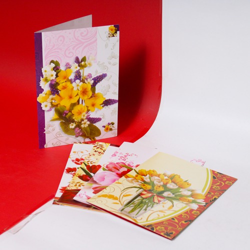 5 Unique Floral Note Card( Set of 5 Card )