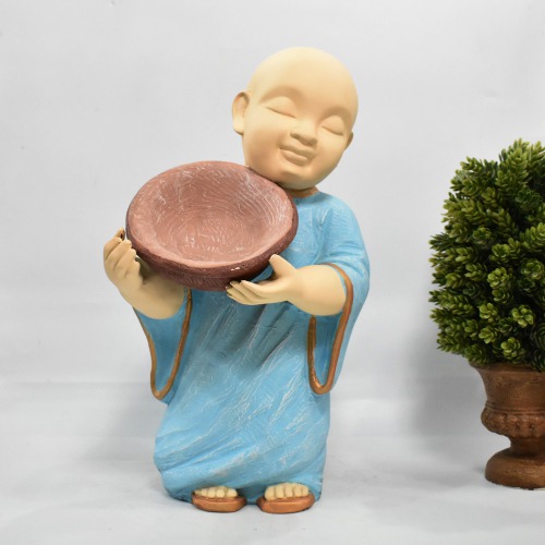 Monk Buddha With Pot Statue | Small Buddha Statue Monk| Figurine Home Decorative Showpiece