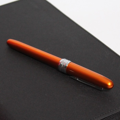 Platinum Fountain Pen, Plaisir Medium Nib, Orange