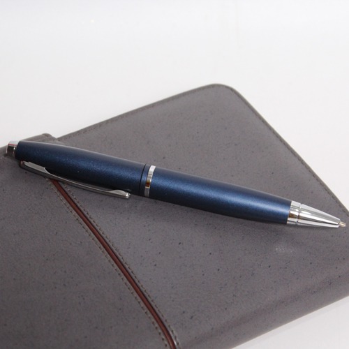 Calais Matte Metallic Midnight Blue Ballpoint Pen